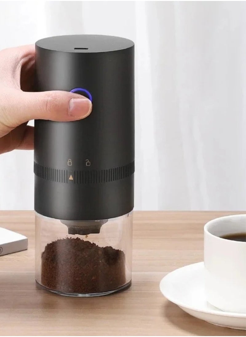 Portable Coffee Grinder - USB Rechargeable, Adjustable Grind Settings, Powerful Motor, Quiet Operation, Compact Design, Easy to Clean