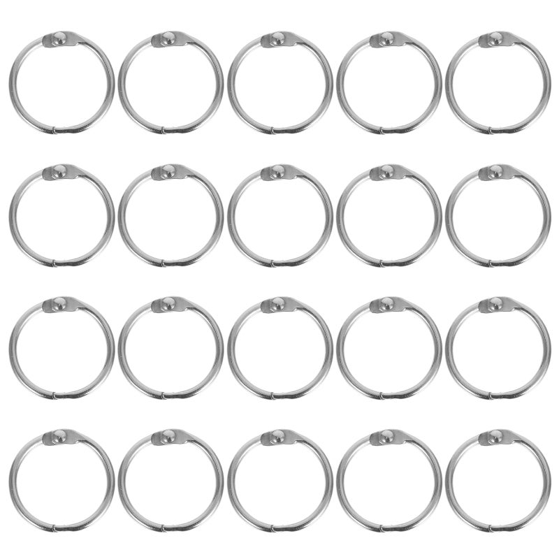 Metal Binder Rings Large, Durable for Organizing Documents and Cards - Image 1