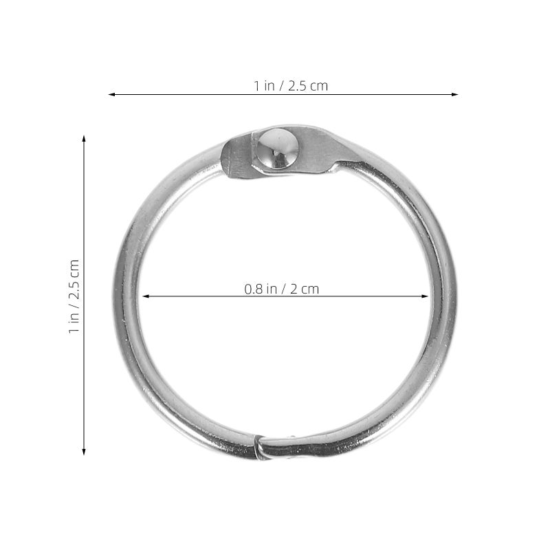 Metal Binder Rings Large, Durable for Organizing Documents and Cards - Image 2
