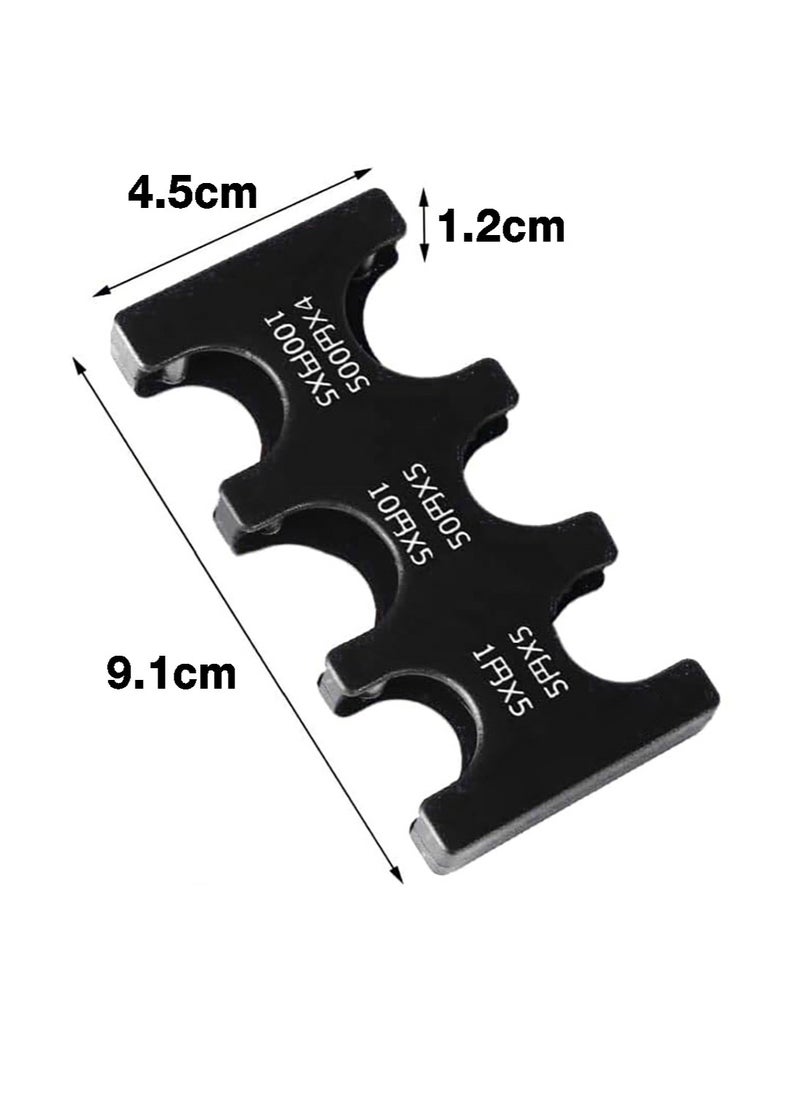 ماركة غير محددة حامل عملة الين الياباني منظم الحالة الصلبة والتخزين للعملات المعدنية مستطيل JPY Coin Organizer and Dispenser، محفظة فارز عملة بلاستيكية مع 9 فتحات  - Image 3