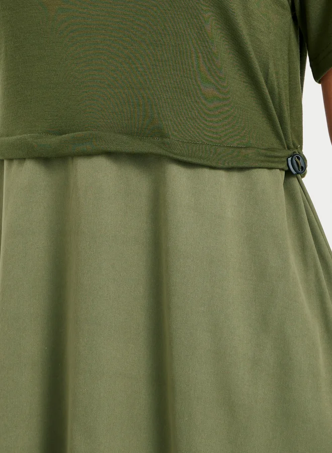 Take Two Two-Tone T-Shirt Dress