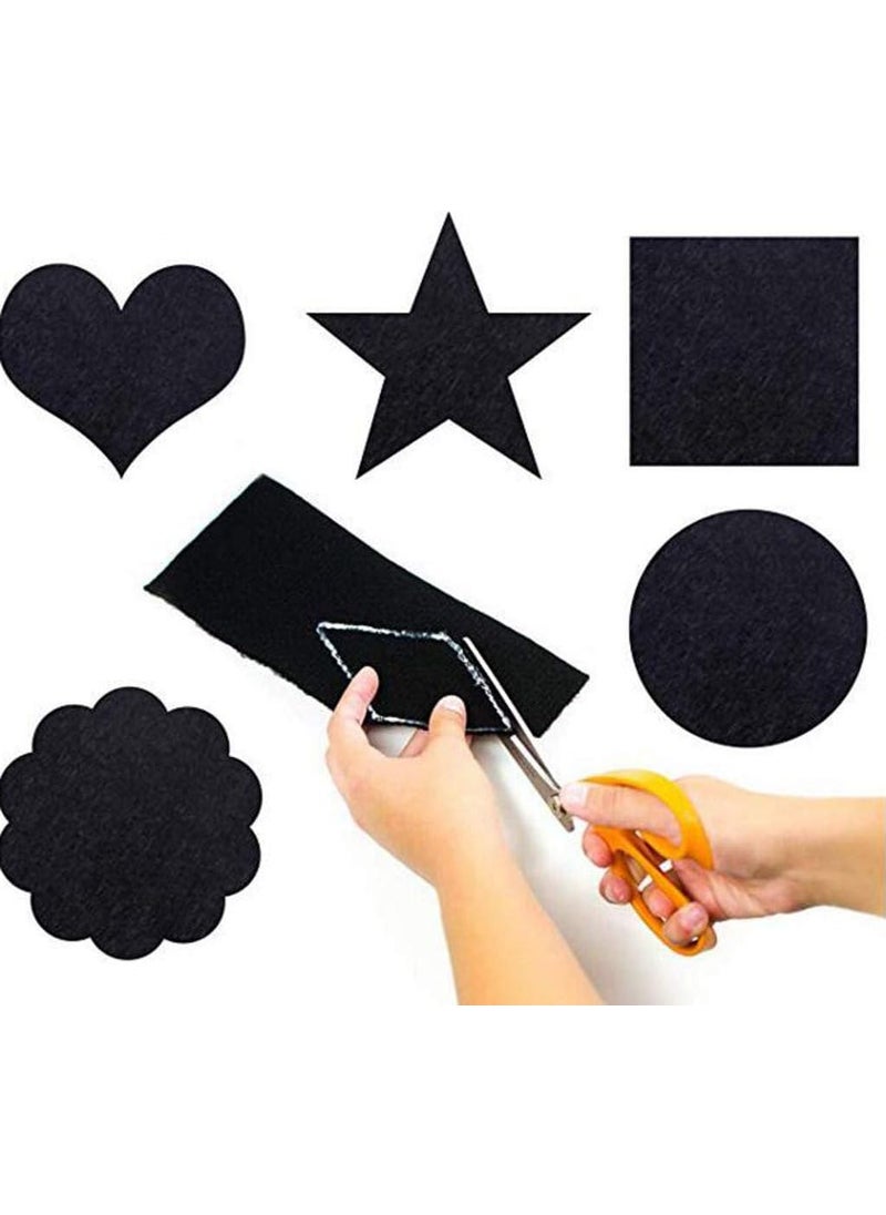 RZJZGZ RZJZGZ Adhesive Felt Sheet Black Felt 83x118in 1mm Fabric Adhesive Sticky Back Felt Sheets for Art and Craft Making 5PCS  - Image 4