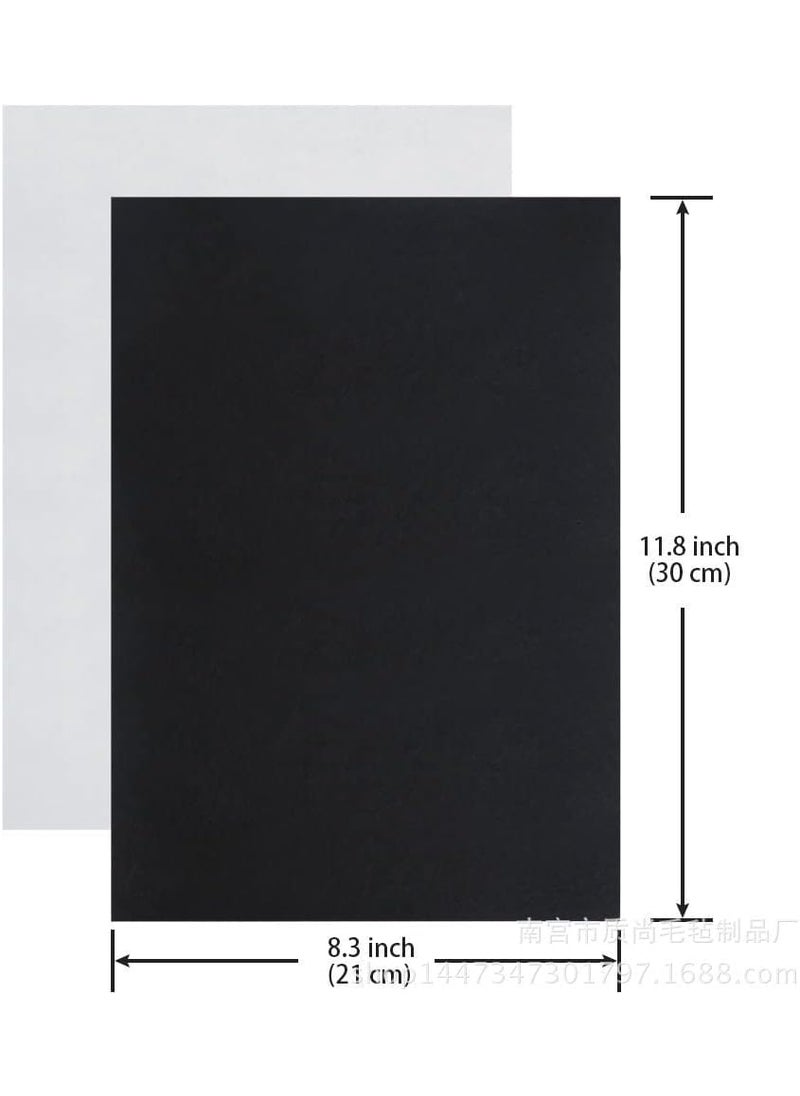 RZJZGZ RZJZGZ Adhesive Felt Sheet Black Felt 83x118in 1mm Fabric Adhesive Sticky Back Felt Sheets for Art and Craft Making 5PCS  - Image 2