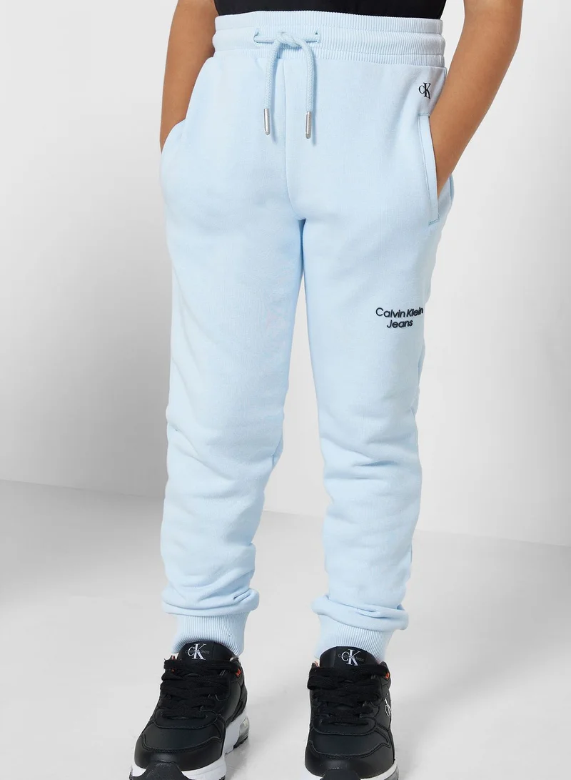 Calvin Klein Jeans Kids Stack Logo Sweatpants