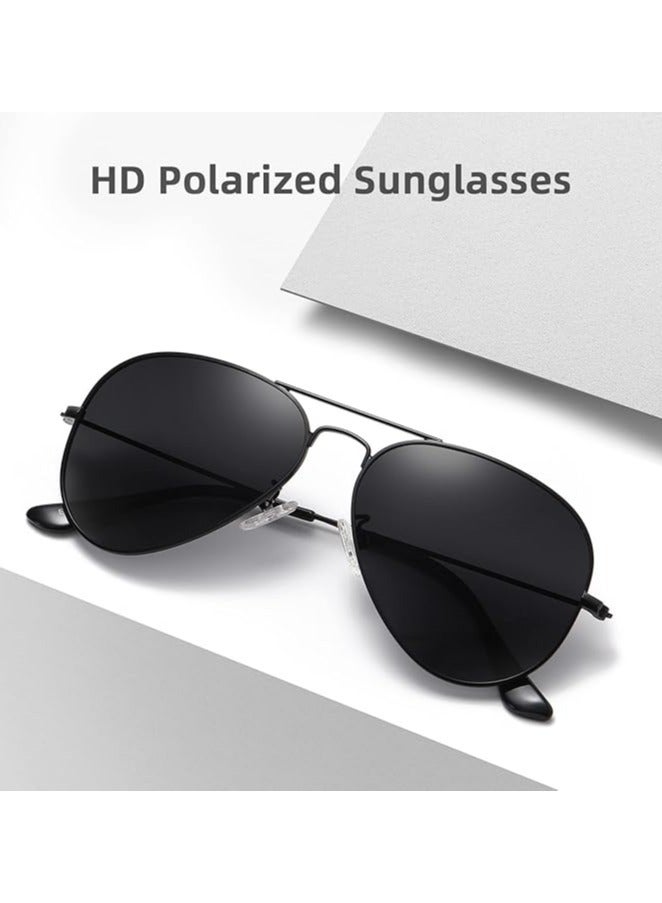 Signature Aviator Sunglass - 3025 Black 58 - Lens Size: 58 mm - Black - Image 1
