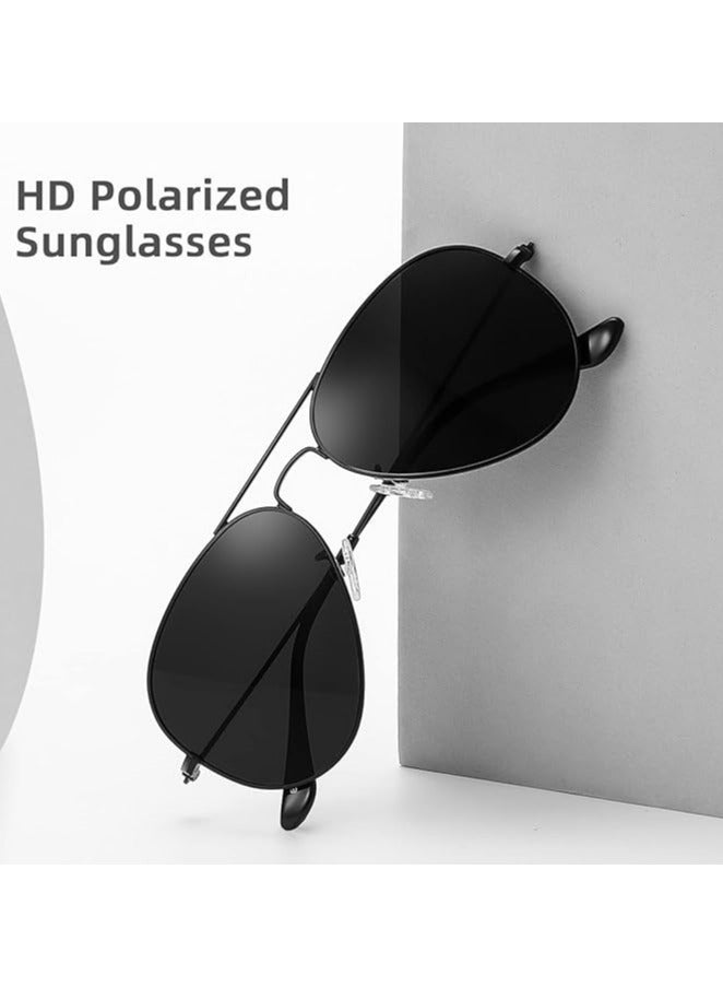 Signature Aviator Sunglass - 3025 Black 58 - Lens Size: 58 mm - Black - Image 2
