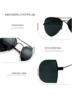 Signature Aviator Sunglass - 3025 Black 58 - Lens Size: 58 mm - Black  - Image 3