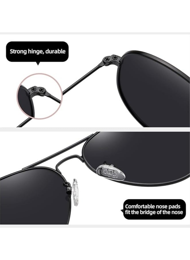 Signature Aviator Sunglass - 3025 Black 58 - Lens Size: 58 mm - Black - Image 4