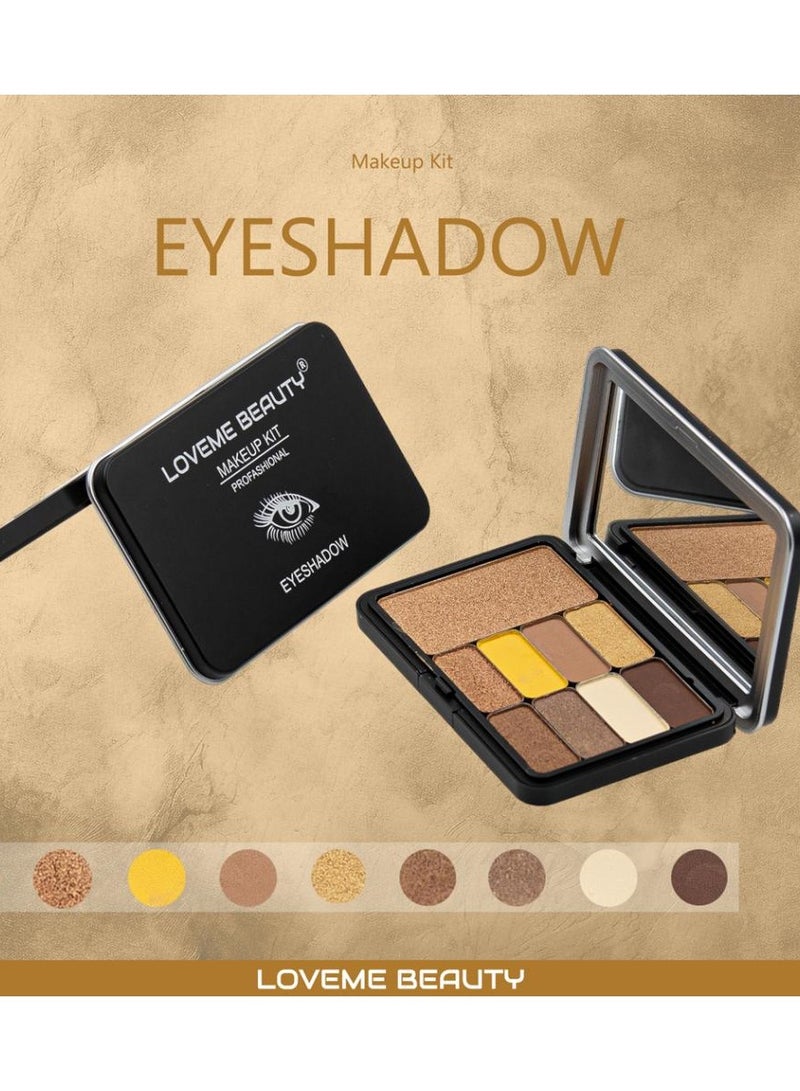 LOVEME BEAUTY Earthy tones eyeshadows are long lasting and waterproof (C)