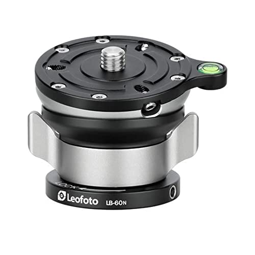 Leofoto LB60N 60mm Leveling Base for Tripod w Butterfly Lock Collar 33lb Max Load 15 Tilt