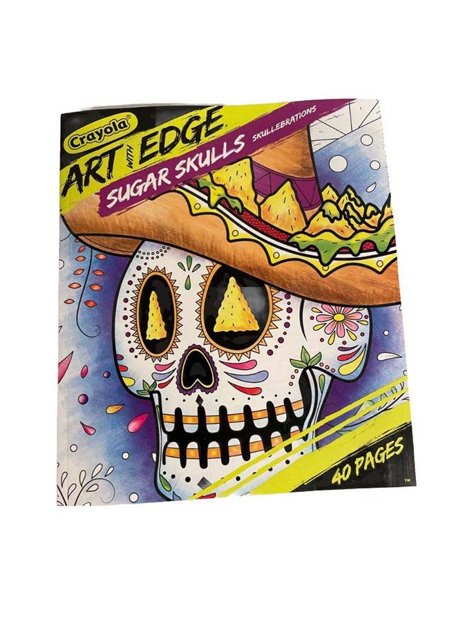 Crayola كتاب تلوين جماجم السكر مع لمسة فنية، المجلد 3 - Image 1