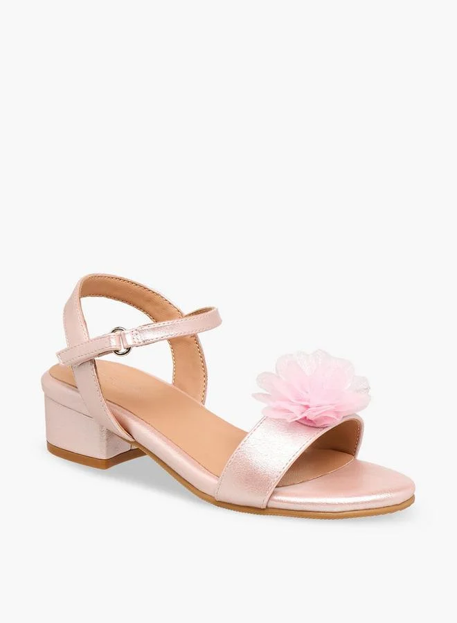 سيليست Girls Block Heel Ankle Strap Sandals