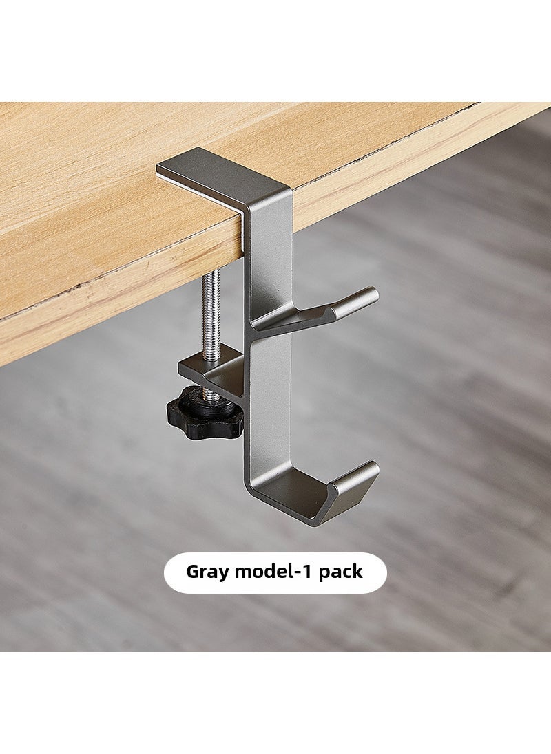 Desk Side Bag Hanger Hook for Office and Dorm Black and white 2 Pack 