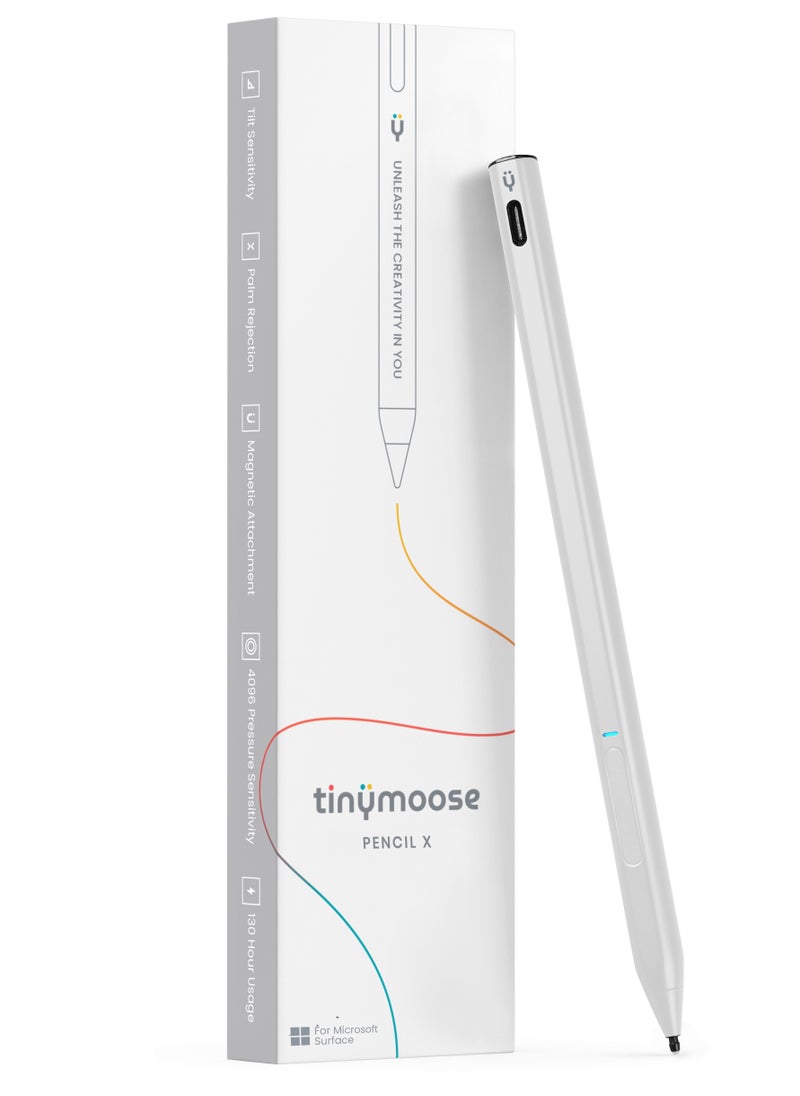 TinyMoose - Active Digital Stylus Pen Pencil X for Microsoft Surface Pro/Book/Laptop/Go - With Precise Pressure Sensitivity, Palm Rejection & Tilt Sensitivty - Image 1