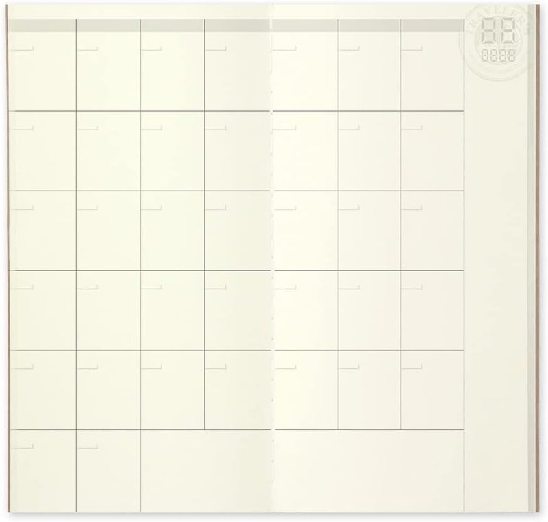 Designphil Midori Travel Notebook Refill Pack 017 - Monthly Calendar with 48 Pages - Image 4