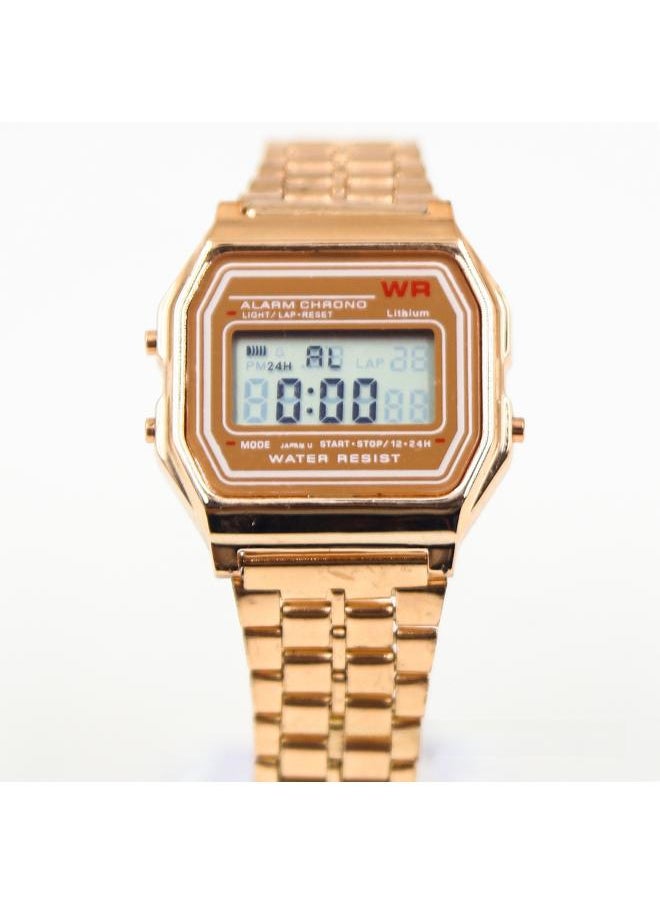 NIBEMINENT 59 Steel Band Electronic Watches Adult Students Simple Fashion Multifunctional Cassie Mark 