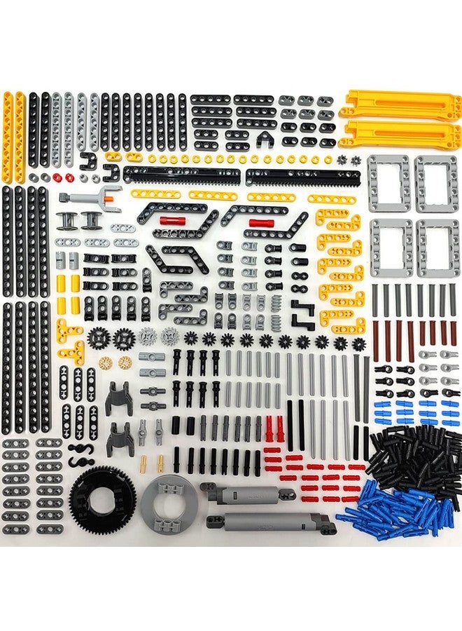 ZHX ZHX Technical Parts Beams Axles Connectors Bricks Sets - 457 Pieces, Chassis Frame Liftarm Push Rods for Technic Car MOC Building Block Toys  - Image 1