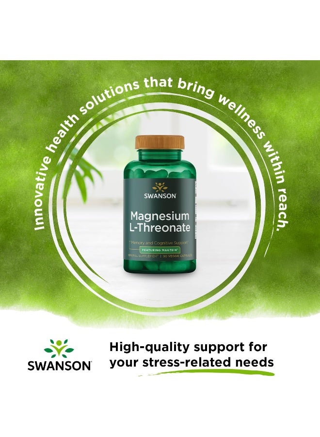 Swanson Ultra Magnesium L-Threonate 90 Veg Capsules - Image 2