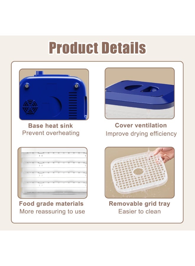 general Food Freeze Dryer Machine with 5 Trays for Home, Food Dehydrator Machine, 48H Timer and Temperature Control Dehydrators for Food and Jerky, Herbs, Meat, Fruit, Dog Treats - Image 5