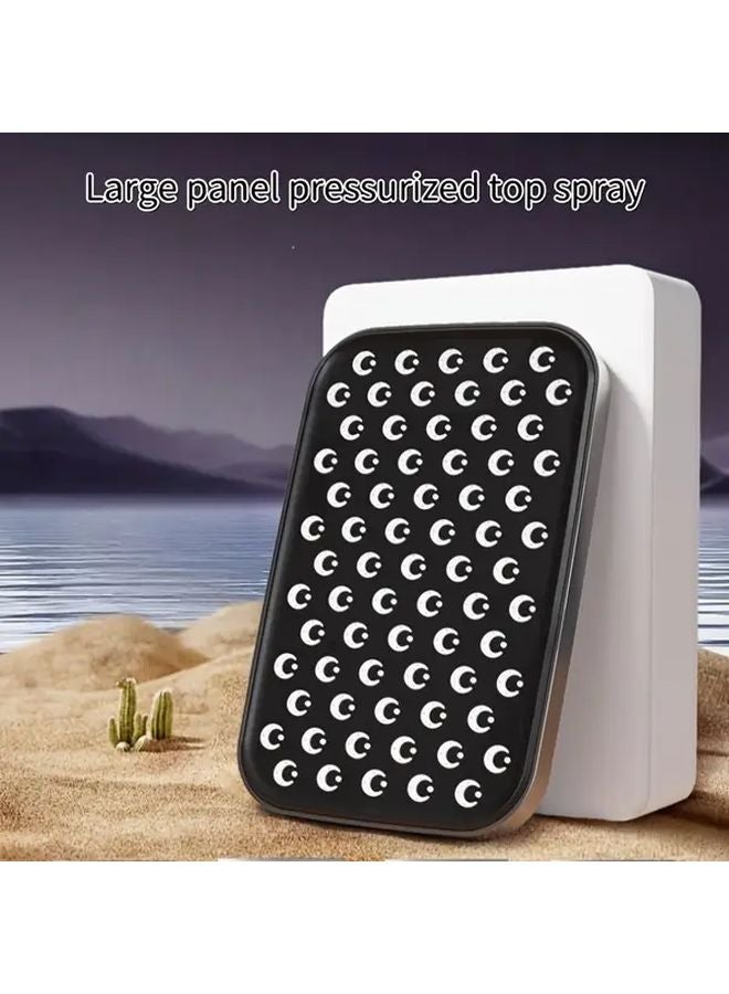 Black Pressurized Large Shower Head 13 Inch ABS Overhead Bath Spray - Image 3