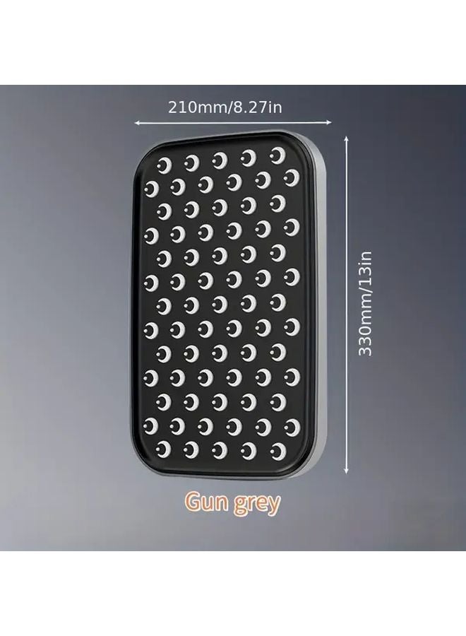 Black Pressurized Large Shower Head 13 Inch ABS Overhead Bath Spray - Image 4