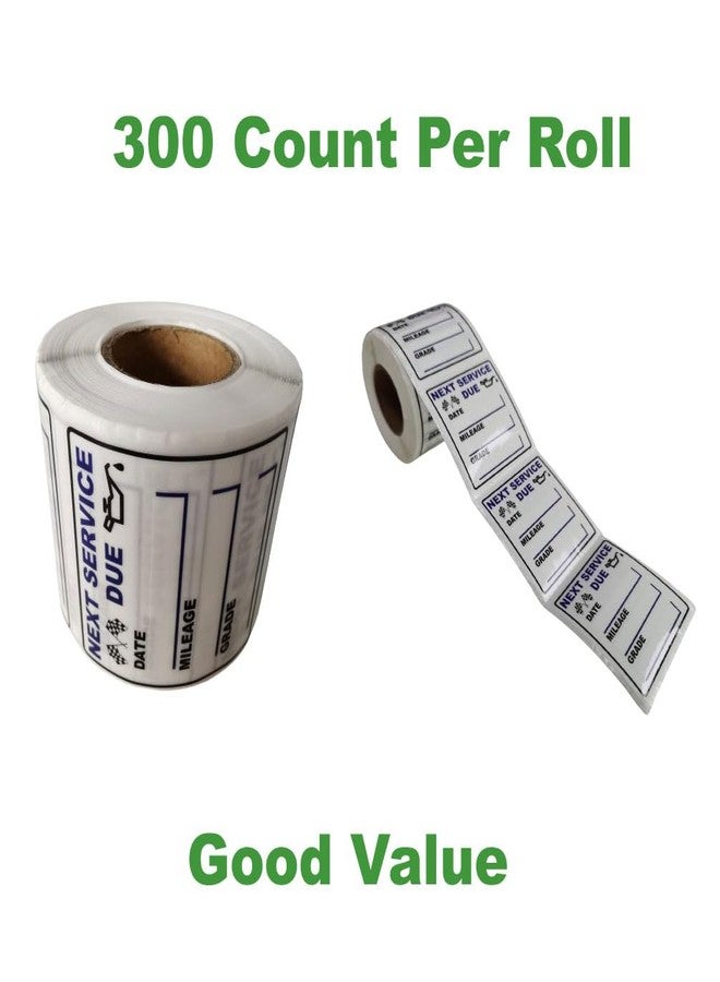 JINCH Oil Change Stickers, 300 Pcs 2 x 2 Inches Clear Oil Change Window Stickers for Vehicles Windshield, Removable Vinyl Next Service Due Reminder Sticker Labels for Car Maintenance - Image 5