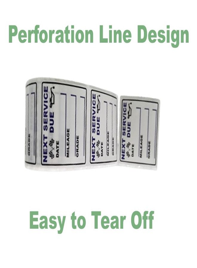 JINCH Oil Change Stickers, 300 Pcs 2 x 2 Inches Clear Oil Change Window Stickers for Vehicles Windshield, Removable Vinyl Next Service Due Reminder Sticker Labels for Car Maintenance - Image 3