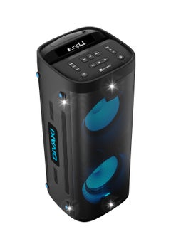 DIVAKI DIVAKI Extra Bass Portable Speaker 1000W, 2 Wireless Microphone Built In Rechargeable Battery, Bluetooth DT-R1000B  - Image 1