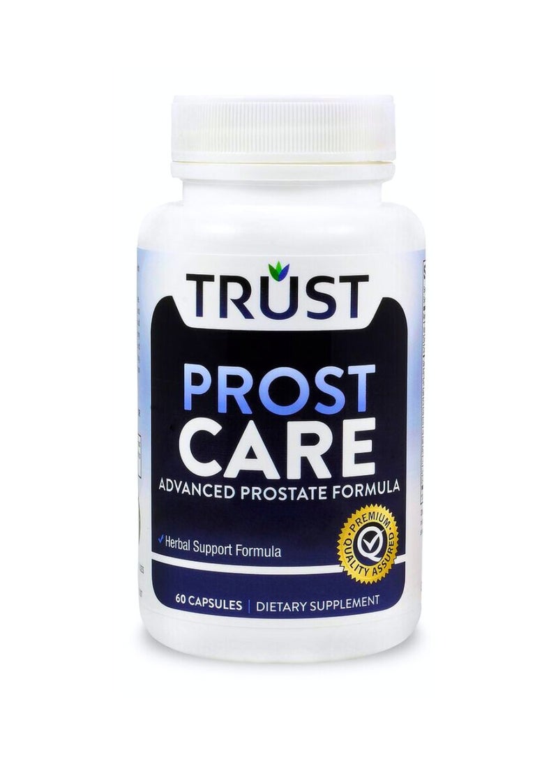 Trust prost care advanced prostate formula contain saw palmetto aids alleviation of prostate enlargement 60 caps - Image 1