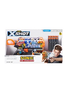 Zuru X-Shot Skins Flux Sonic S1 8Darts Super Speed - Action Aiming Game For Kids, Teen, Adults Boys & Girls, Outdoor Holiday Activities, Gifts For Kids Ages 8+  - Image 1