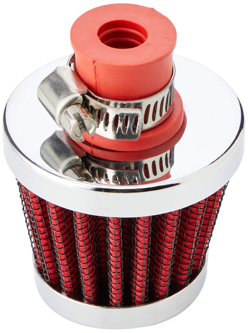 K+N فلتر هواء K&N / مهوى: قابل للغسل وإعادة الاستخدام: 0.375 بوصة / 0.5 بوصة (10 مم / 13 مم) قطر الفلنج; 1.75 بوصة (44 مم) ارتفاع; 2 بوصة (51 مم) قاعدة; 1.5 بوصة (38 مم) قمة، أحمر، 62-1600RD - Image 4