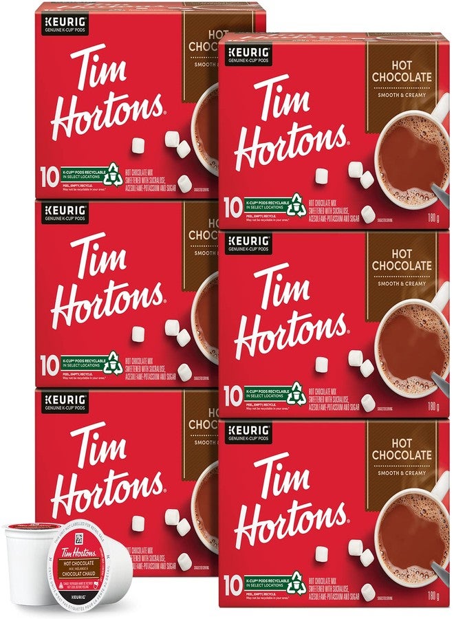 Tim Hortons Original Hot Chocolate, Single Serve Keurig K-Cup Pods, 60 Count - Image 1