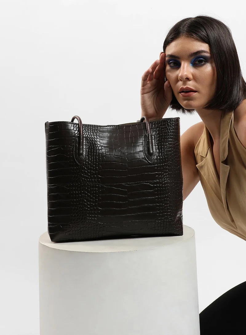 Haute Sauce Coco Dark Brown Tote Bag Set