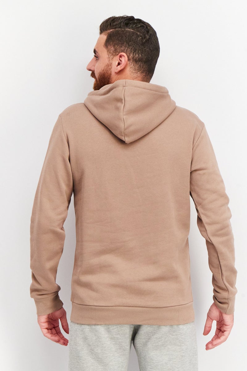 adidas Originals Men Sportswear Fit  Long Sleeves Hoodie, Light Brown  - Image 4