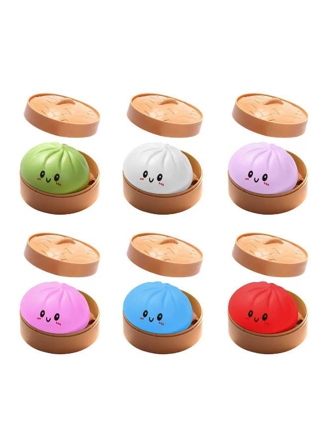 TOP ONE Dumpling Squishy Dumpling Stress Ball Steamed Stuffed Bun Stress Relief Squeezing Bun Toys For Halloween Project Tricking People Kid Playing - Image 2