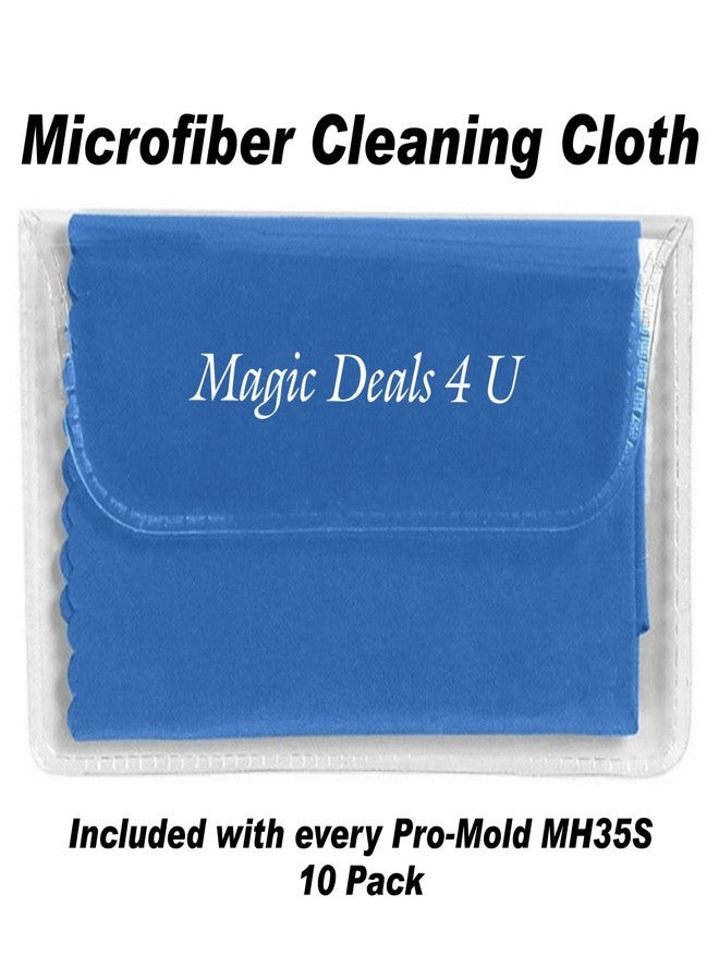 Pro-Mold 10-Count Pro-Mold 35pt. Magnetic One-Touch Card Holders Holds Sleeved Card USA Made with Cleaning Cloth, Gold - Image 5