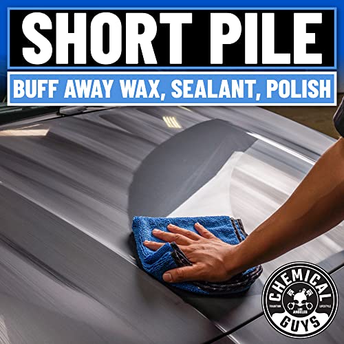 Chemical Guys MIC110024 Professional Grade Premium Microfiber Towels, Blue (16 Inch x 16 Inch) (Pack of 24) - Safe for Car Wash, Home Cleaning & Pet Drying Cloths - Image 3