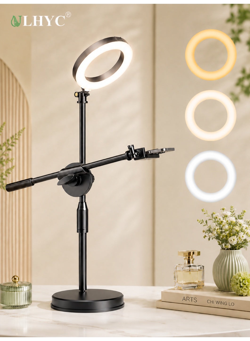 ulhyc Ulhyc Selfie Ring Light With Stand And Phone Holder 16cm ZE8498257632BD9CB767BZ