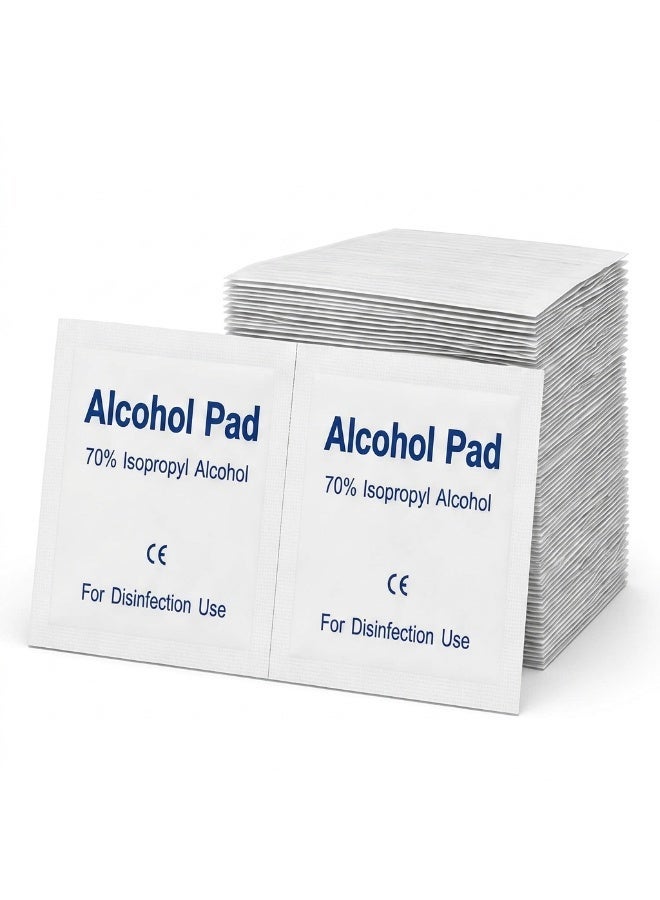 MEDIX Alcohol Prep Pads for Skin Cleaning & Preparation, Individually Wrapped Single-Use Pads - Pack of 200 - Image 2