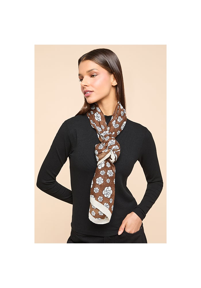 R&B Floral Printed Scarf - Image 4