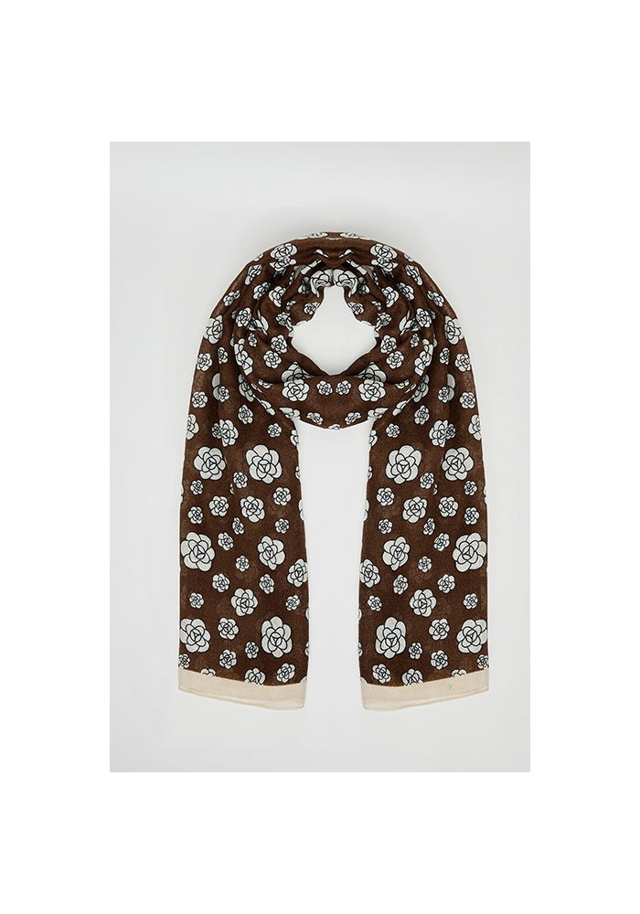 R&B Floral Printed Scarf - Image 1