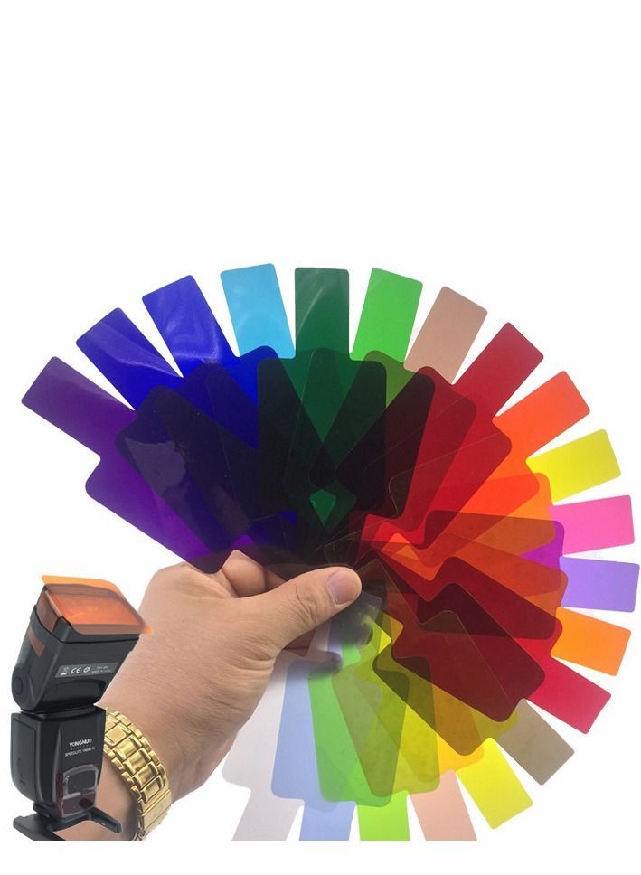 Y&D Filter Set Camera Top Flash Accessories Temperature Filter, Filters to enhance image quality, Suitable for Canon/Nikon, 20 PCS/12-color  - Image 2