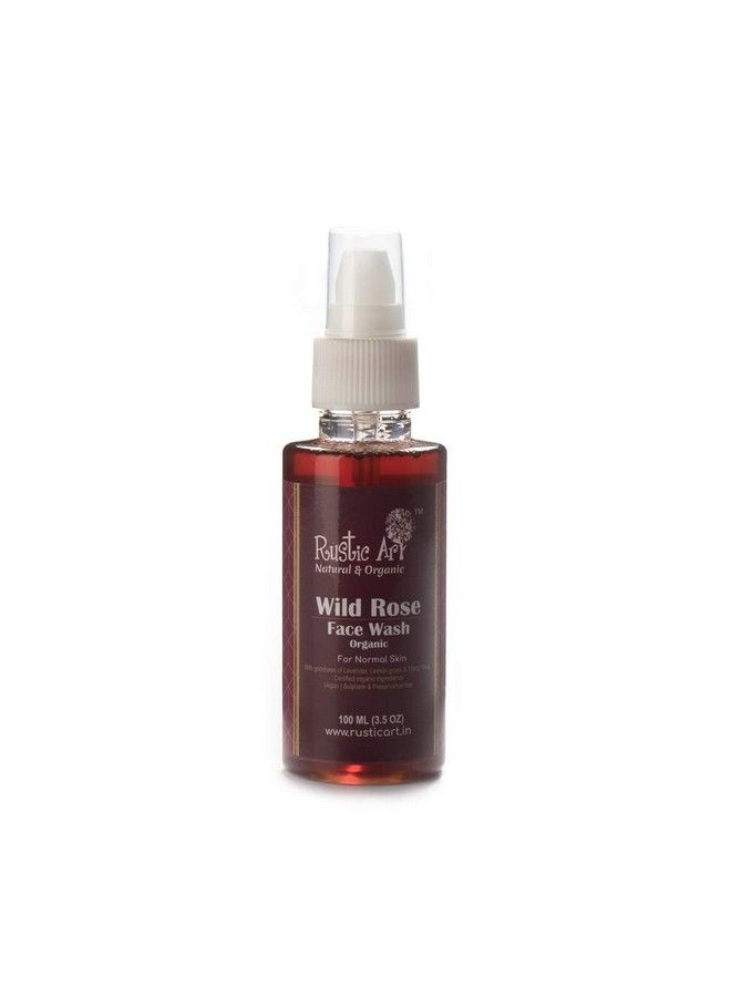 Rustic Art Organic Wild Rose Face Wash 100 Ml 100 Ml (Pack Of 2) - Image 3