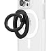 Sonix Magnetic Phone Grip and Phone Ring Holder Compatible with MagSafe Rotatable Kickstand and Phone Holder for iPhone 16 15 14 13 12 Series Matte Black - Image 2