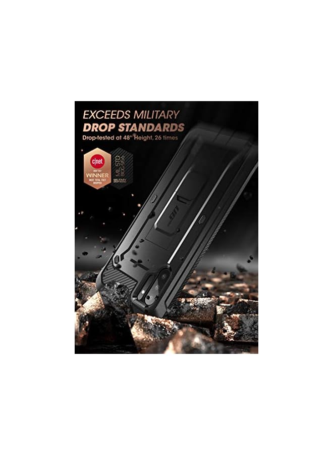 SupCase Unicorn Beetle Pro Series Case for Samsung Galaxy Note 10 (2019 Release), Full-Body Rugged Holster & Kickstand without Built-In Screen Protector (Black) - Image 3