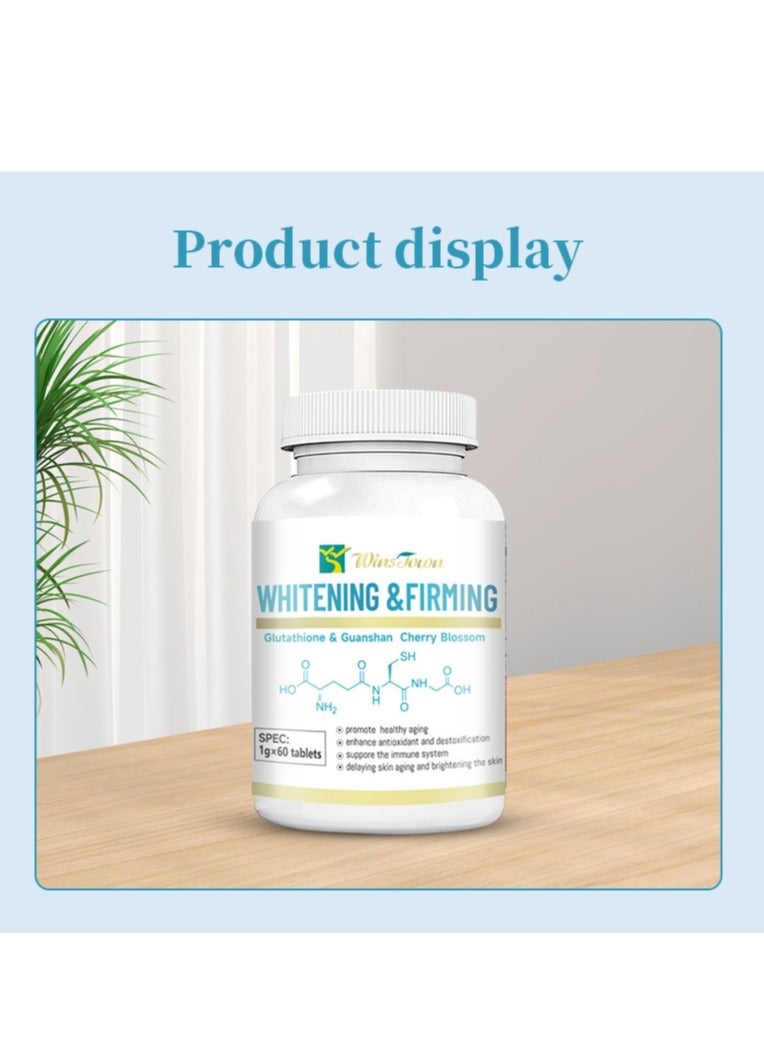 Wins Town Whitening & Firming,Effective Skin Lightening Supplement - Dark Spots, Melasma & Acne Scar Remover, Hyperpigmentation Treatment,60 Tablets - Image 5