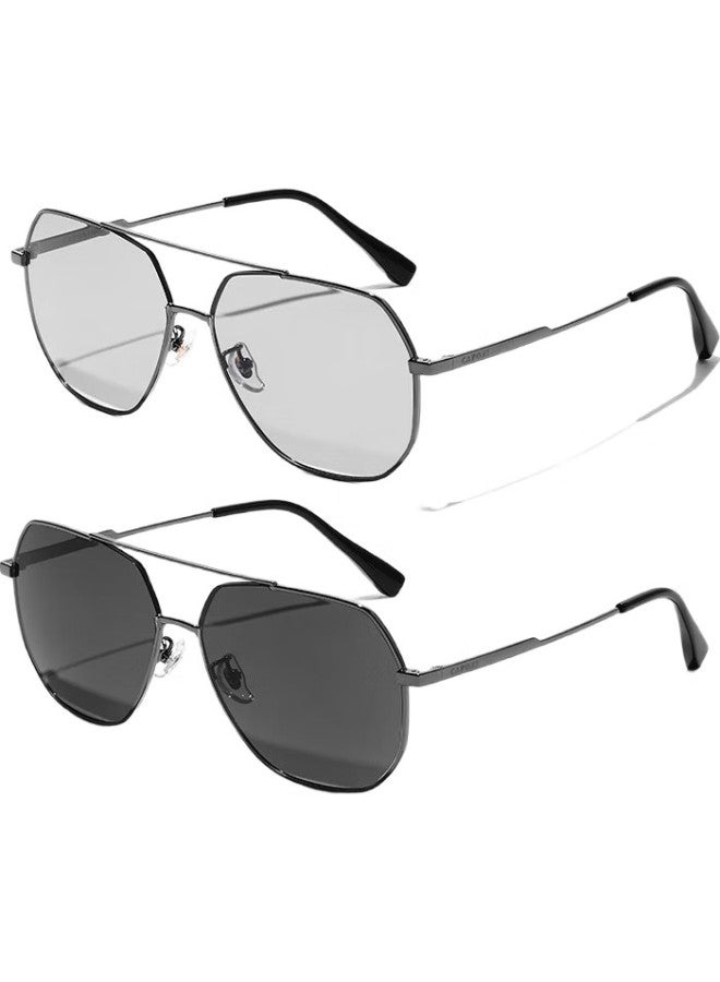 CAPONI Color-Changing Polarized Sunglasses For Men Driving Special Night Vision Glasses Day And Night Dual-Use Anti-Uv High Beam - Image 1