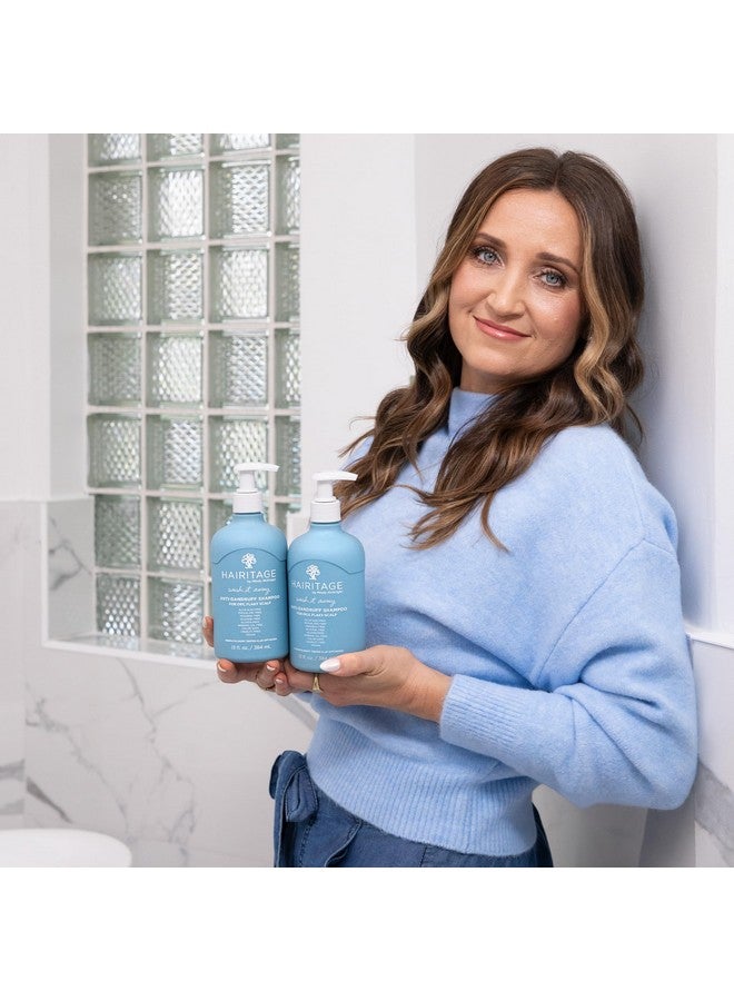 هيريتيج شامبو واش إت أواي المضاد للقشرة، فروة الرأس الجافة والمتقشرة، يقلل من تهيج فروة الرأس + القشرة + بلسم موازنة الجرعة المثالية يرطب + يهدئ تهيج فروة الرأس، 13 أونصة سائلة - Image 3