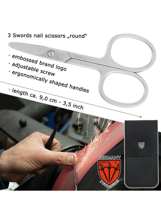 3 Swords Germany brand quality STAINLESS STEEL INOX CURVED NAIL SCISSORS (1 PIECE) with round tips for DIABETICS - manicure pedicure - nail care by 3 Swords - Made in Germany - Image 4