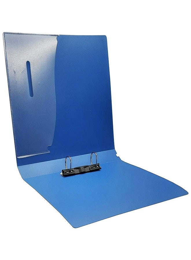 Peeplvalue Ring Binder File Strong and Durable 2D Type Ring Clip File (Blue) F/S Size (Pack of 1) - Image 2